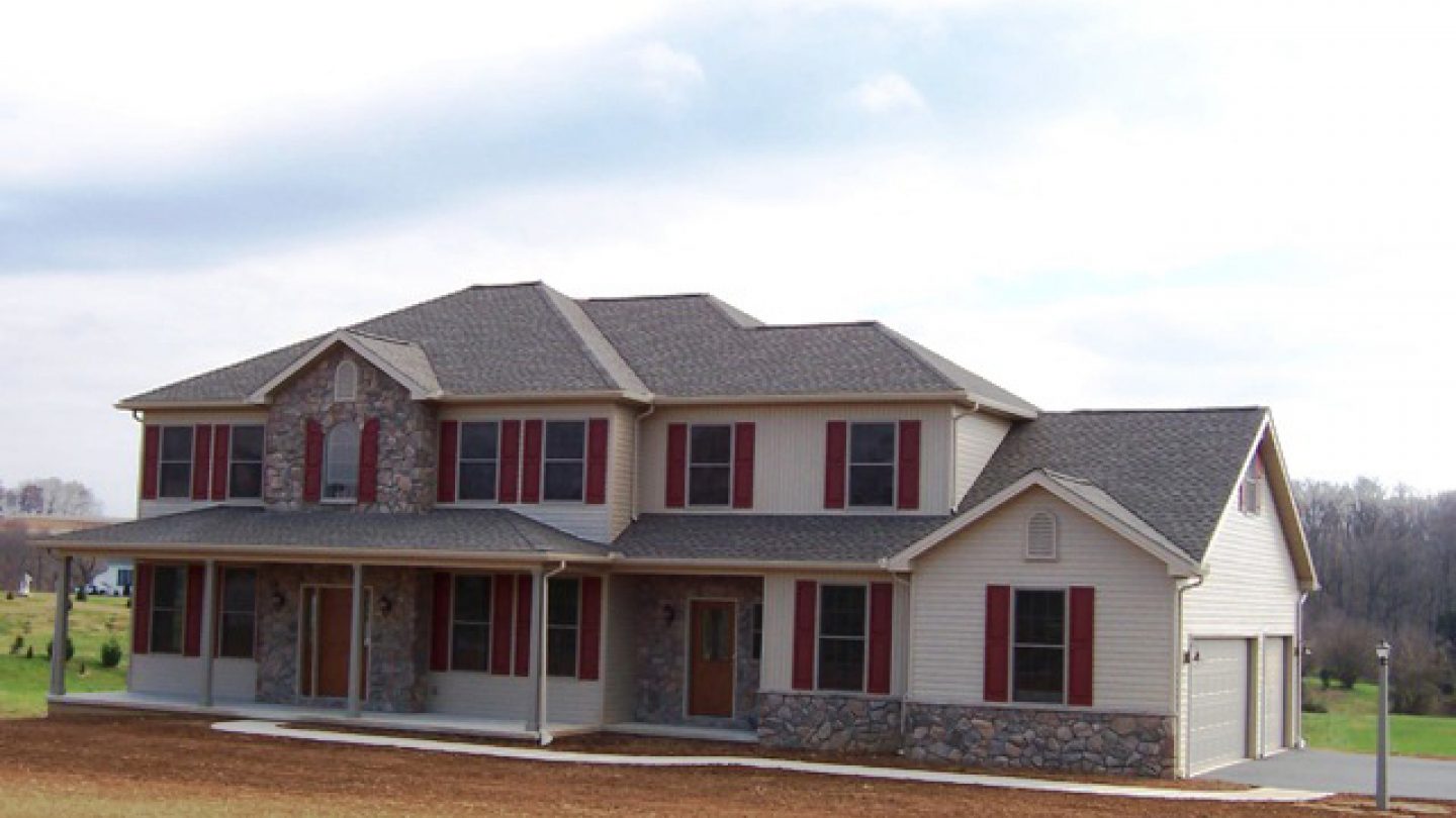 custom home front elevation